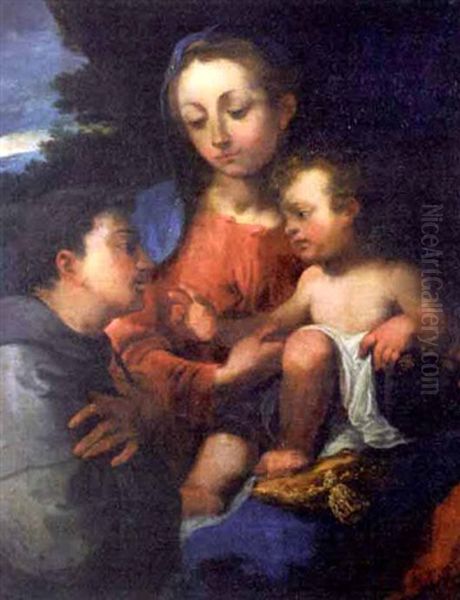 Madonna And Child Oil Painting by  Correggio