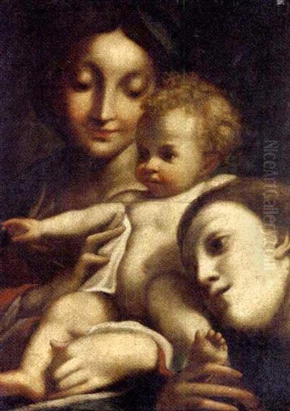 The Madonna And Child With Saint Mary Magdalene Oil Painting by  Correggio