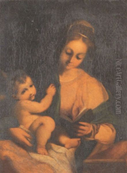 The Madonna And Child Oil Painting by  Correggio