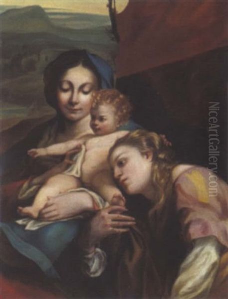 Il Giorno Oil Painting by  Correggio