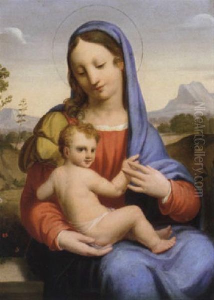 The Madonna And Child Oil Painting by  Correggio