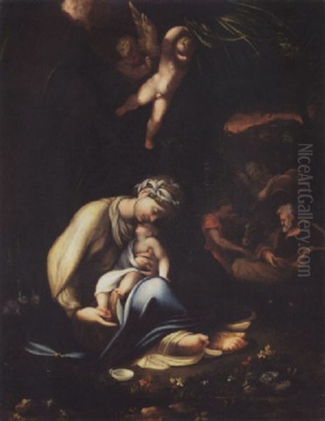 La Zingarella Oil Painting by  Correggio