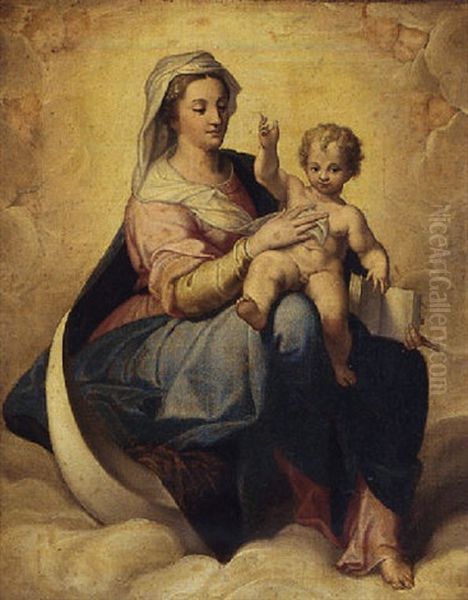 The Virgin And Child Oil Painting by  Correggio