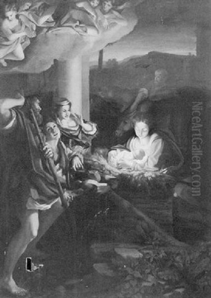 Nativity La Notte Oil Painting by  Correggio