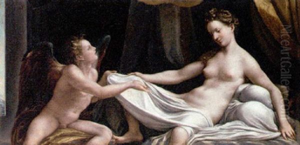 Danae Oil Painting by  Correggio