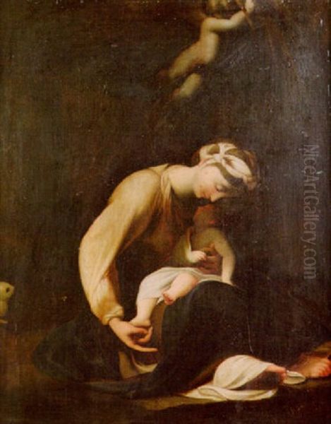 La Zingarella Oil Painting by  Correggio