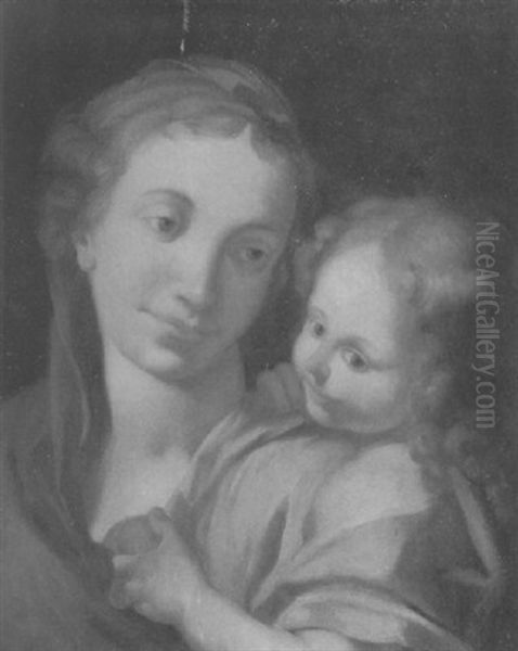 The Madonna And Child Oil Painting by  Correggio