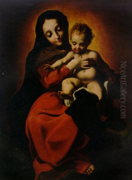 The Madonna And Child Oil Painting by  Correggio