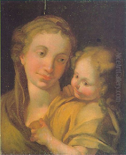 The Madonna And Child Oil Painting by  Correggio