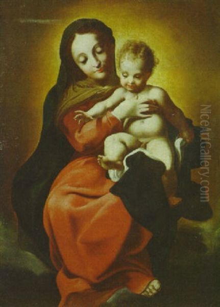 The Madonna And Child Oil Painting by  Correggio