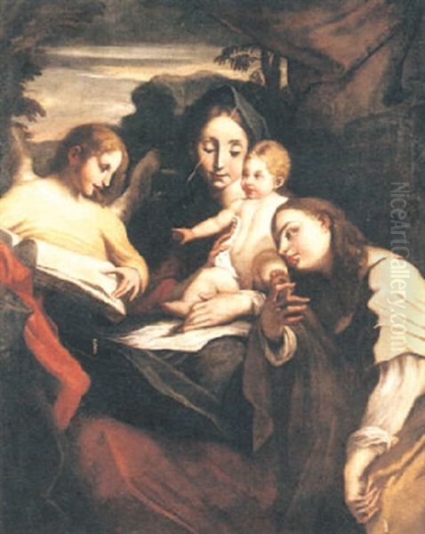 Kristi Undervisning Oil Painting by  Correggio