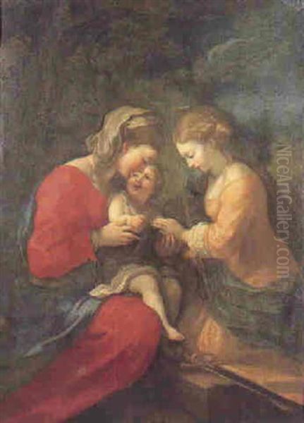 The Mystic Marriage Of St. Catherine by  Correggio