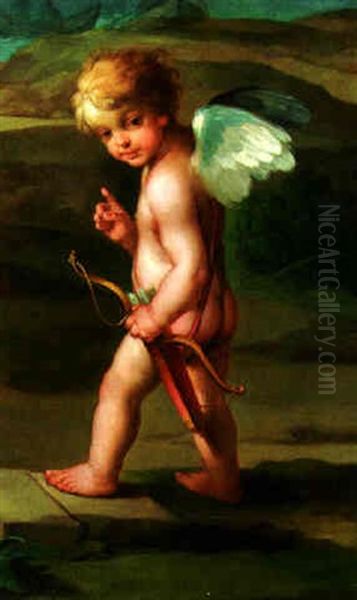 Cupid Oil Painting by  Correggio