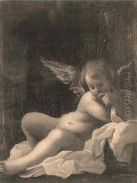 Cupid Oil Painting by  Correggio