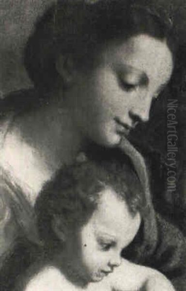 The Madonna And Child Oil Painting by  Correggio