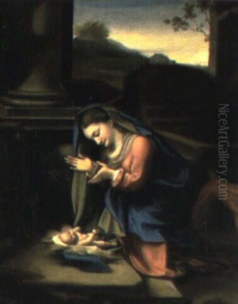 The Madonna And Child Oil Painting by  Correggio