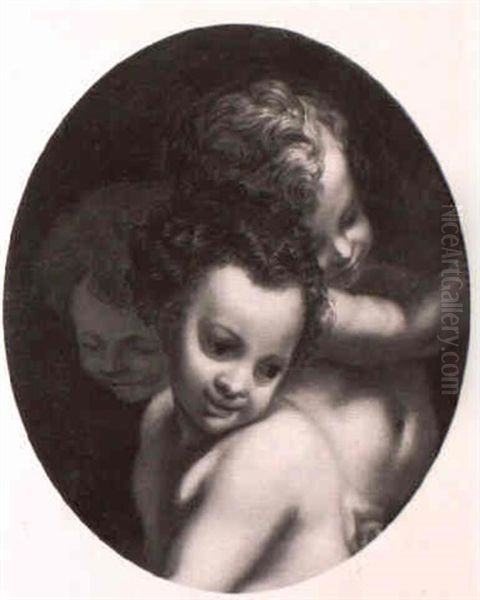 Putti Oil Painting by  Correggio