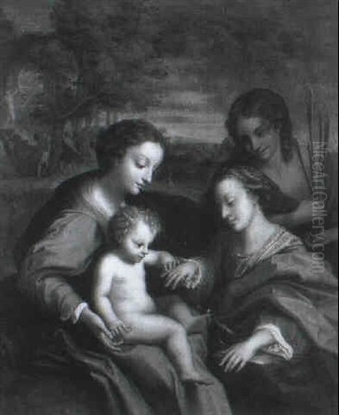 The Mystic Marriage Of Saint Catherine by  Correggio