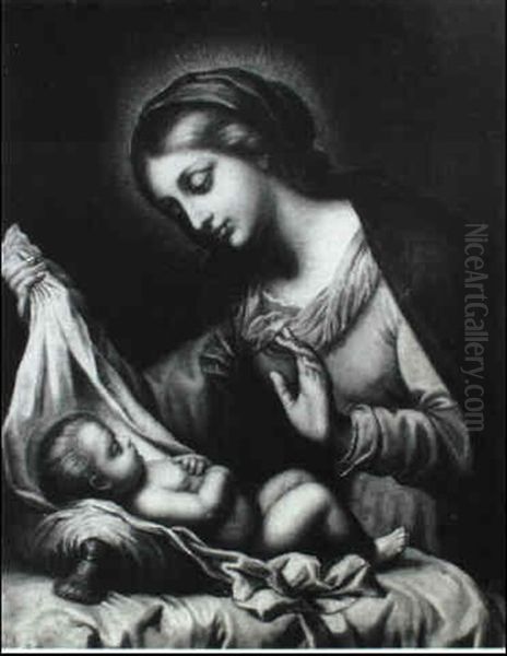 The Madonna And Child Oil Painting by  Correggio