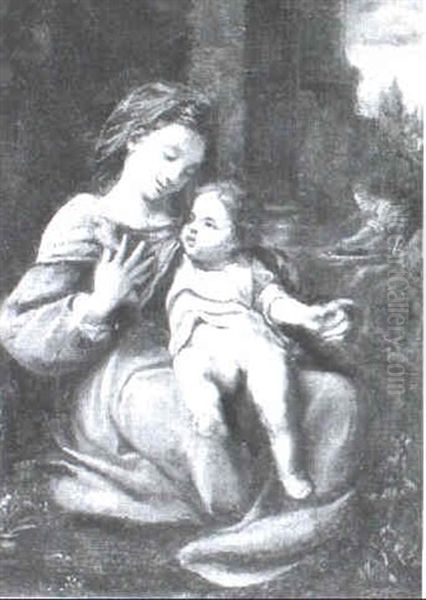 Madonna And Child Oil Painting by  Correggio