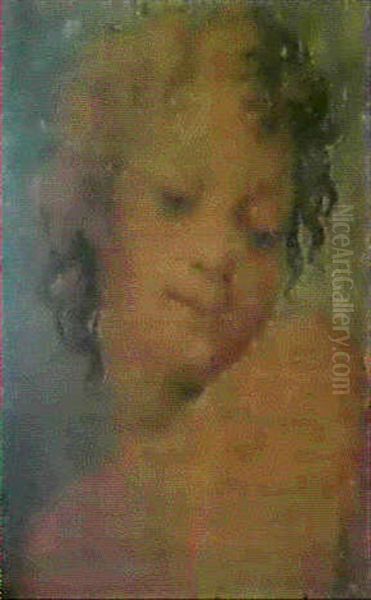 Tete D'ange Oil Painting by  Correggio