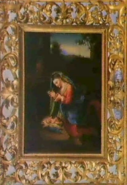 Madonna Mit Kind. Oil Painting by  Correggio