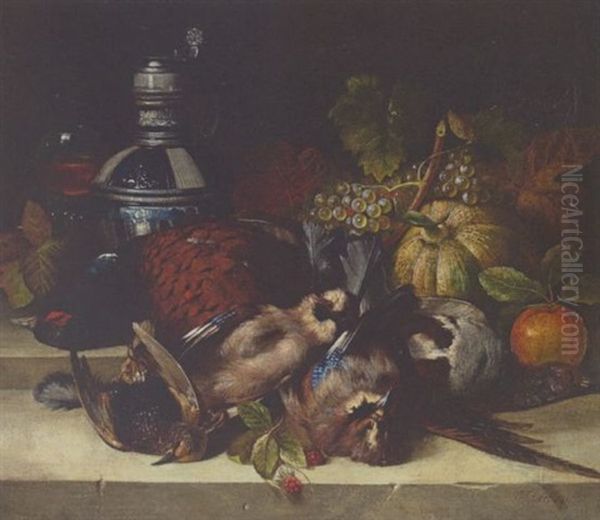 Stillleben Mit Erlegten Vogeln Oil Painting by Joseph Correggio