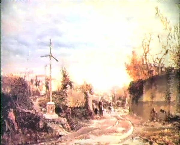 Veduta Di Roma Oil Painting by Hermann David Salomon Corrodi