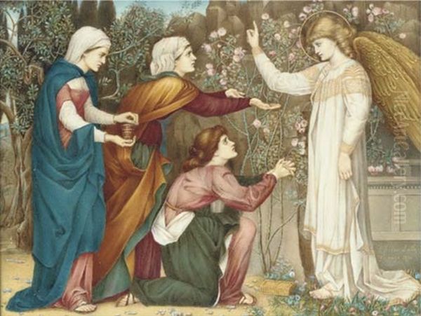 Why Seek Ye The Living Among The Dead? (after John Roddam Spencer Stanhope) Oil Painting by A. Corsi Lalli