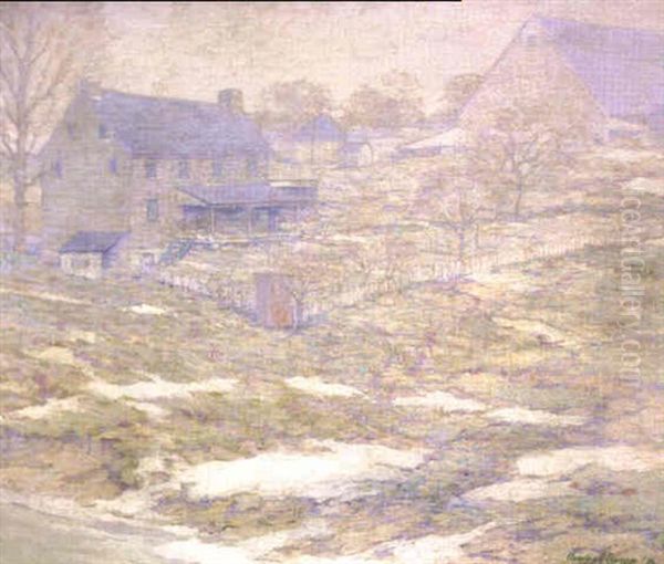 Spring Thaw, New Hope Oil Painting by Charles Schell Corson