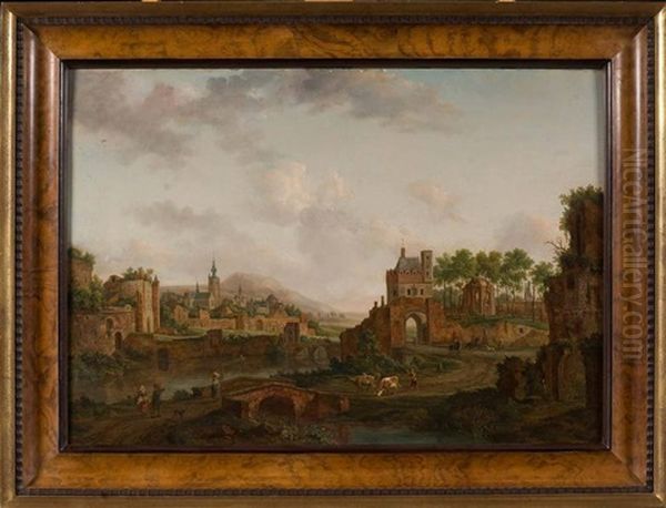 Faubourgs De Ville Animes Oil Painting by Hendrik Frans de Cort