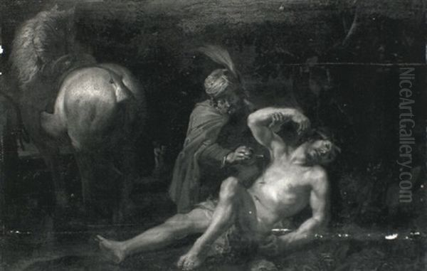 The Parable Of The Good Samaritan Oil Painting by Balthazar van Cortbemde