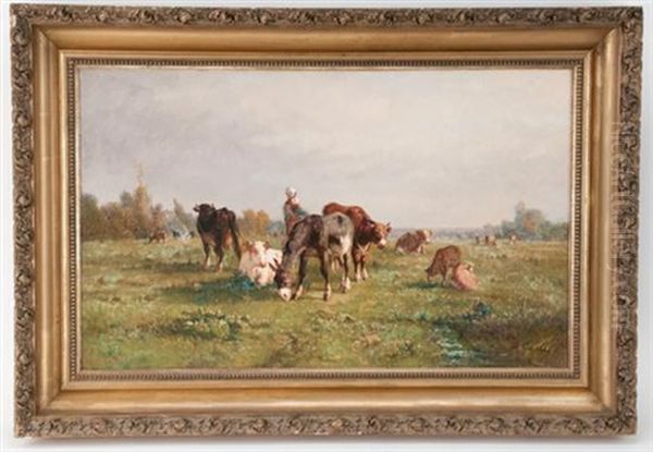 Pastoral Scene Oil Painting by Antonio Cortes Cordero