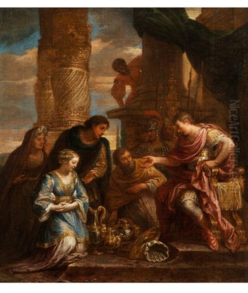 Die Grossmut Des Scipio Oil Painting by Pietro da Cortona