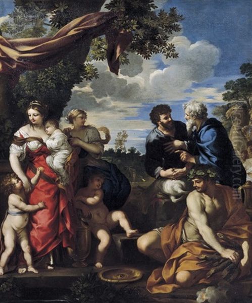 L'alleanza Di Giacobbe E Labano by Pietro da Cortona