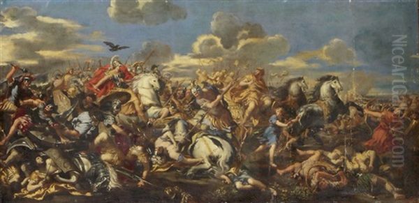 Die Schlacht Alexanders Gegen Darius Iii Oil Painting by Pietro da Cortona