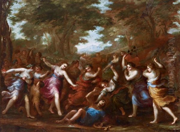 Der Tod Des Orpheus Oil Painting by Pietro da Cortona