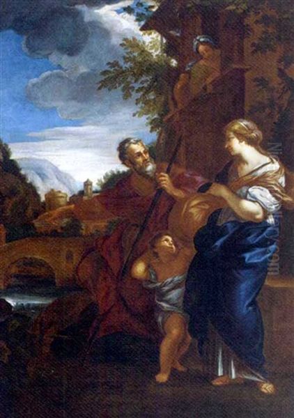 The Return From Egypt Oil Painting by Pietro da Cortona