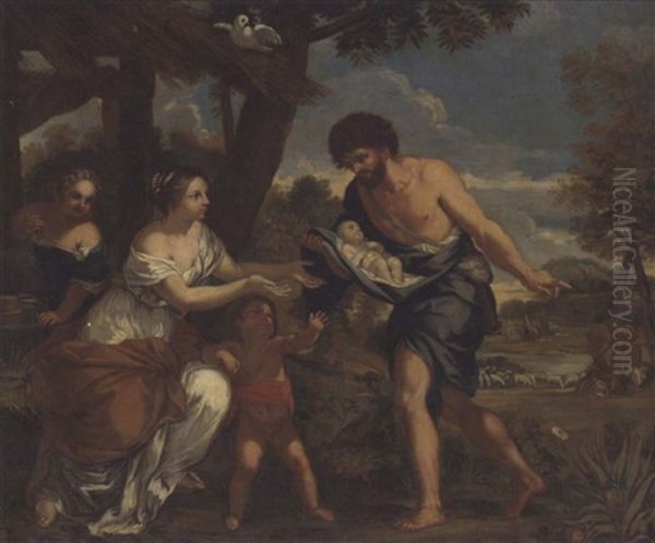 The Finding Of Romulus And Remus Oil Painting by Pietro da Cortona