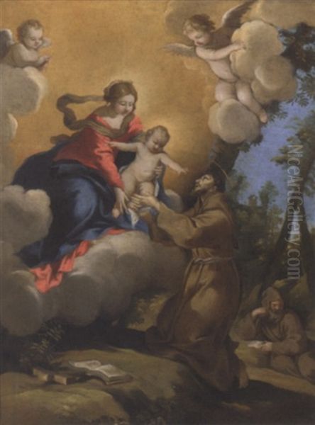 The Ecstacy Of Saint Francis Oil Painting by Pietro da Cortona