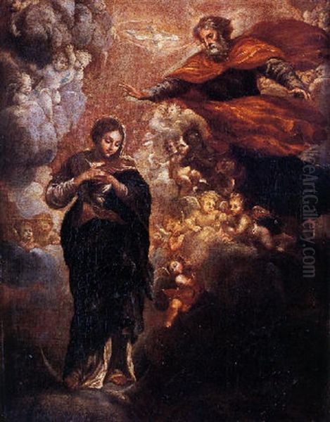 La Inmaculada Oil Painting by Pietro da Cortona