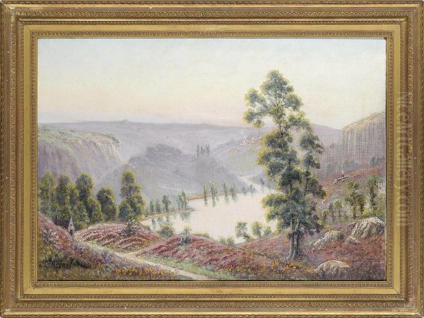 Paysage De La Creuse Et Fougre Oil Painting by Gaston Anglade