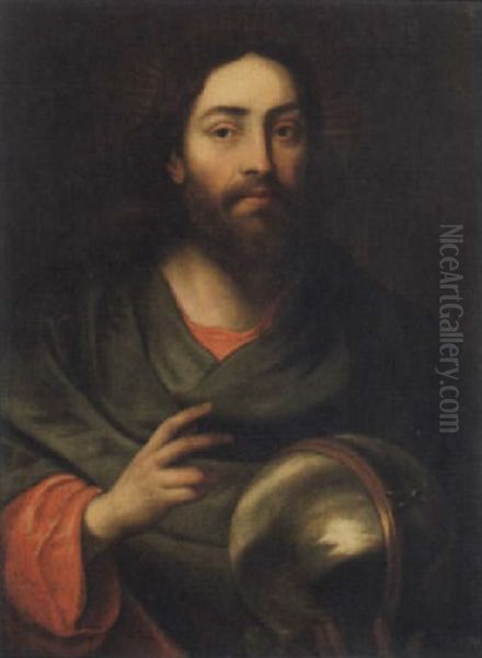 Salvator Mundi Oil Painting by Jan Cossiers