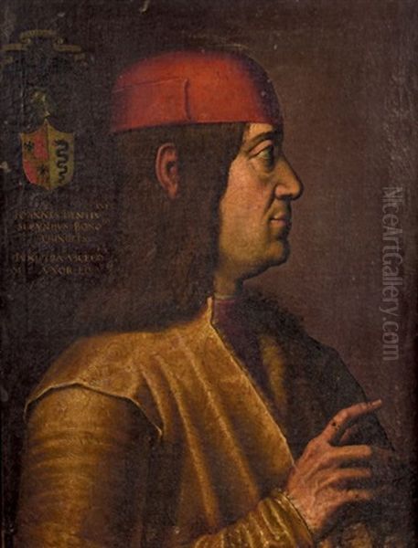 Portrait De Giovanni Bentivoglio Oil Painting by Lorenzo Costa