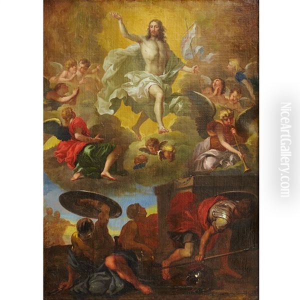 The Risen Christ Oil Painting by Placido Costanzi