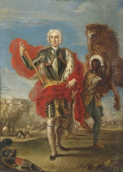 Portrait Of George Keith, 10th Earl Marischal (1692-1778) Oil Painting by Placido Costanzi