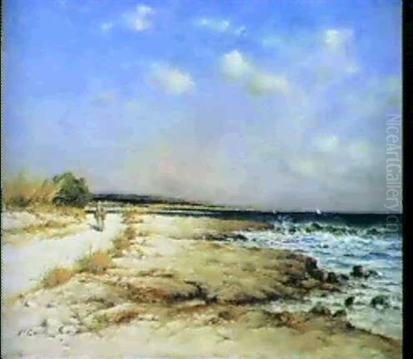 Bord De Mer Oil Painting by Victor Coste