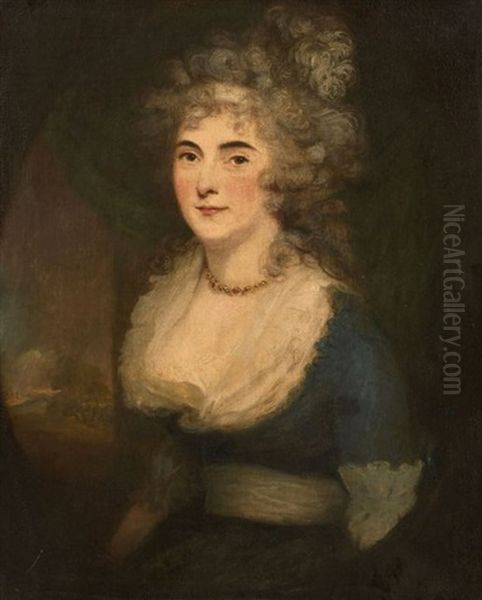 Portrait Presume De Miss Mary Linwood Oil Painting by Maria Hadfield Cosway