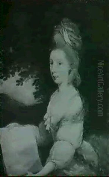 Portrait Of Princess Amelia Oil Painting by Maria Hadfield Cosway