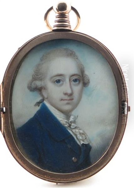 Portrait Miniature Of The Earl Of Burlington Oil Painting by Richard Cosway